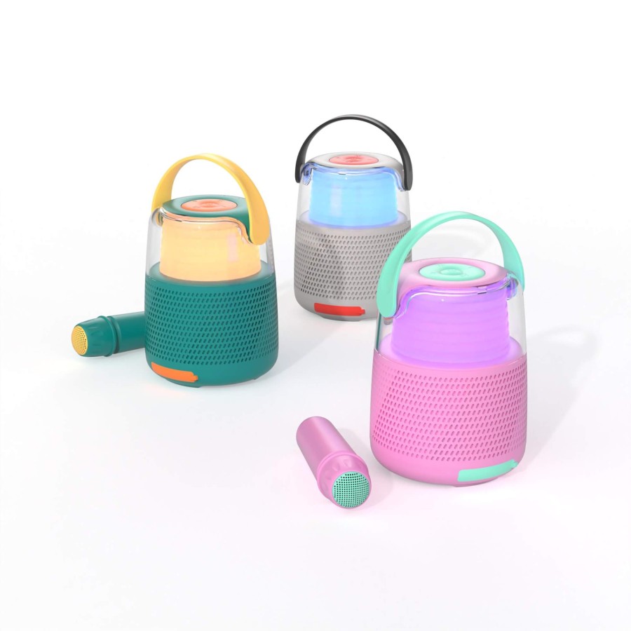 Zestaw do karaoke z głośnikiem - różowy / MOB