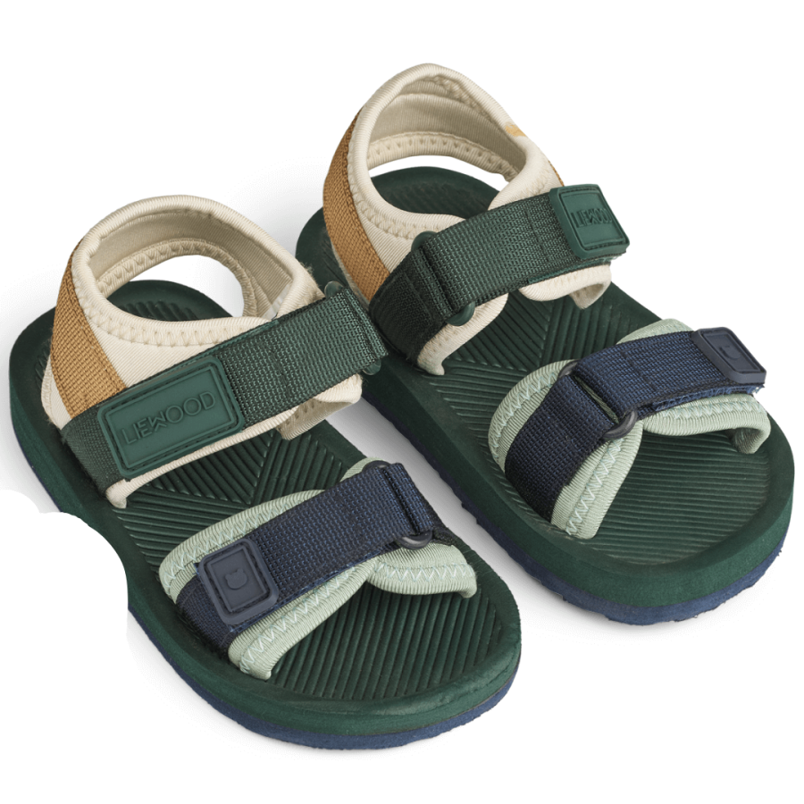 Sandały z paskami Monty - hunter green mix / Liewood