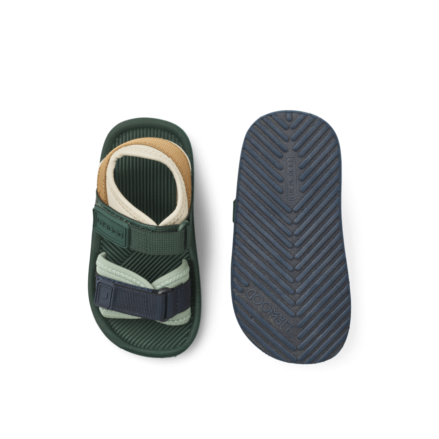 Sandały z paskami Monty - hunter green mix / Liewood