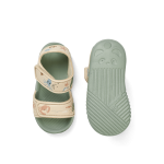 Sandały z paskami Blumer - sea creature, sandy / Liewood