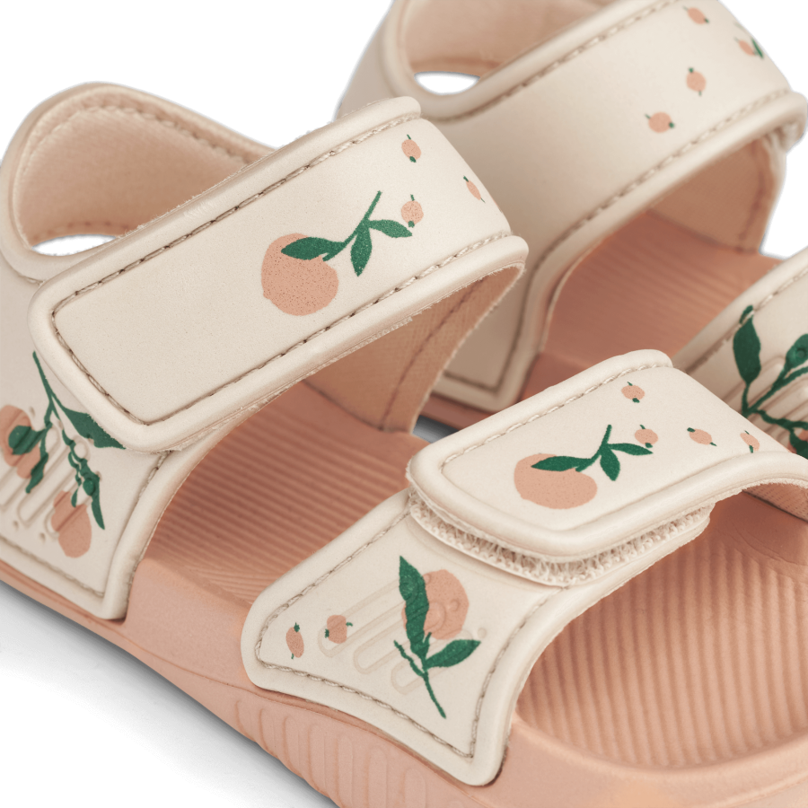 Sandały z paskami Blumer - peach, sea shell / Liewood