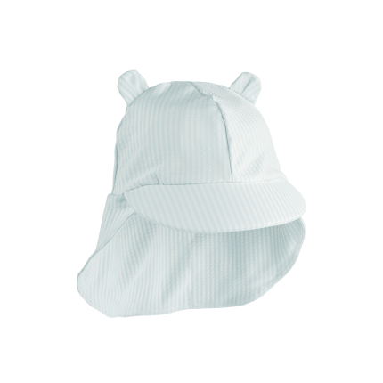 Kapelusz kąpielowy Senia z filtrem UV: stripe pure sky, creme de la creme / Liewood