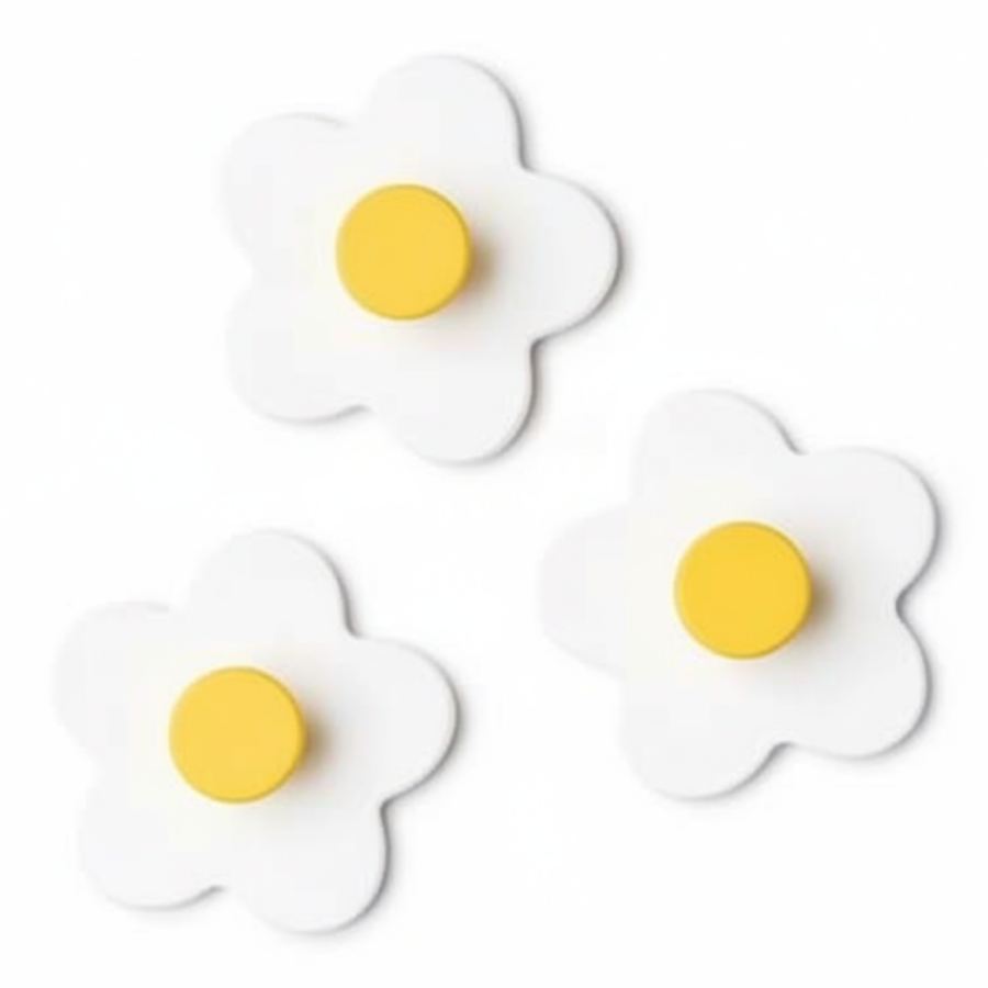 Wieszaki flower white, 3 szt. / Kid's Concept