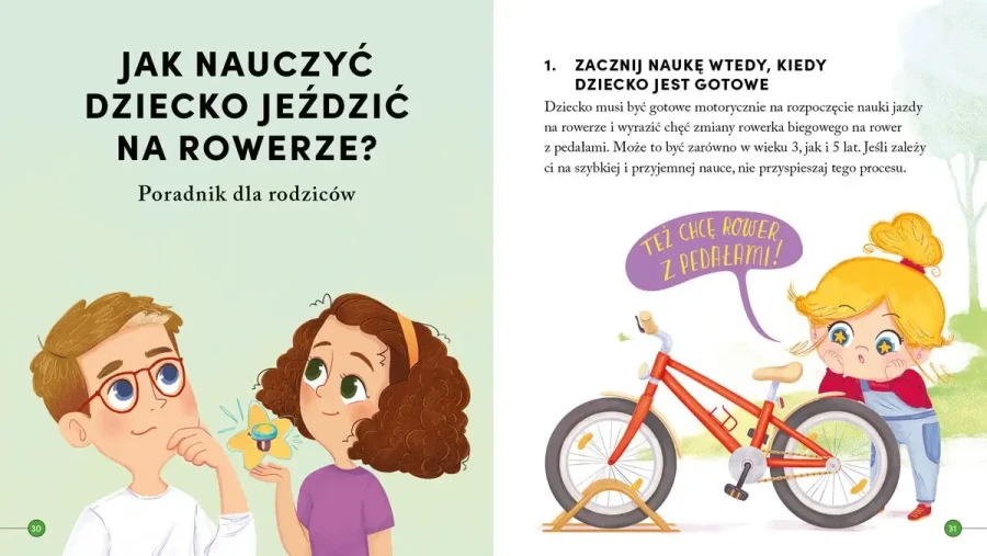 Hela sama jeździ na rowerze / Wilga