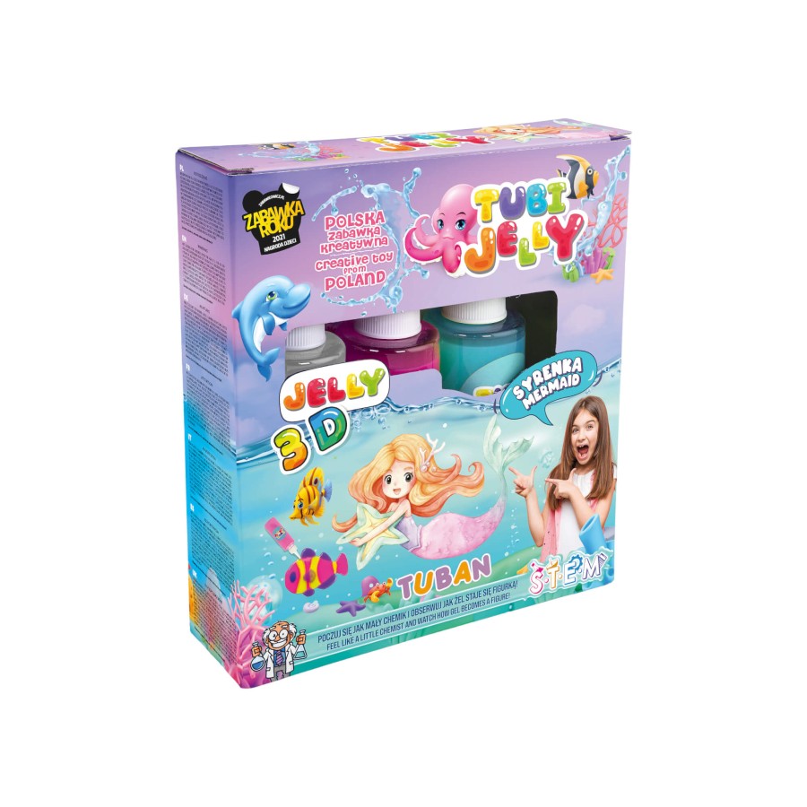 Zestaw Tubi Jelly 3 kolory - syrenka / Tuban