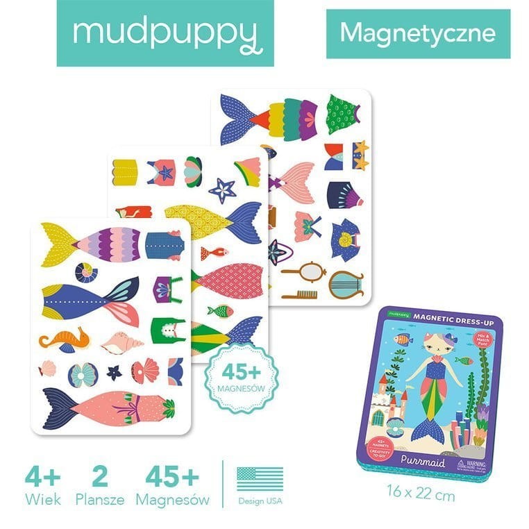 Magnetyczne postacie Kotko-syrenka 4+ / Mudpuppy