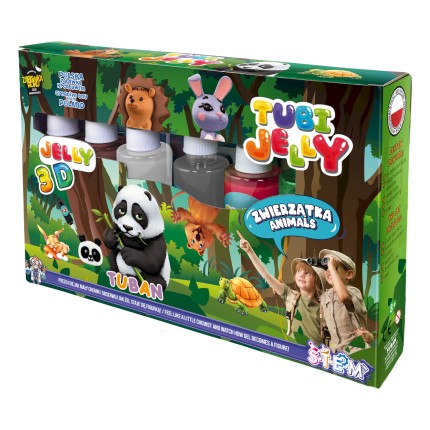Zestaw Tubi Jelly 6 kolorów - zwierzątka / Tuban
