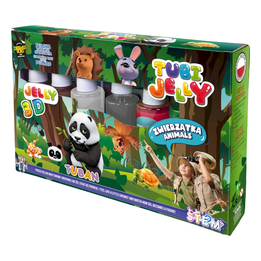 Zestaw Tubi Jelly 6 kolorów - zwierzątka / Tuban