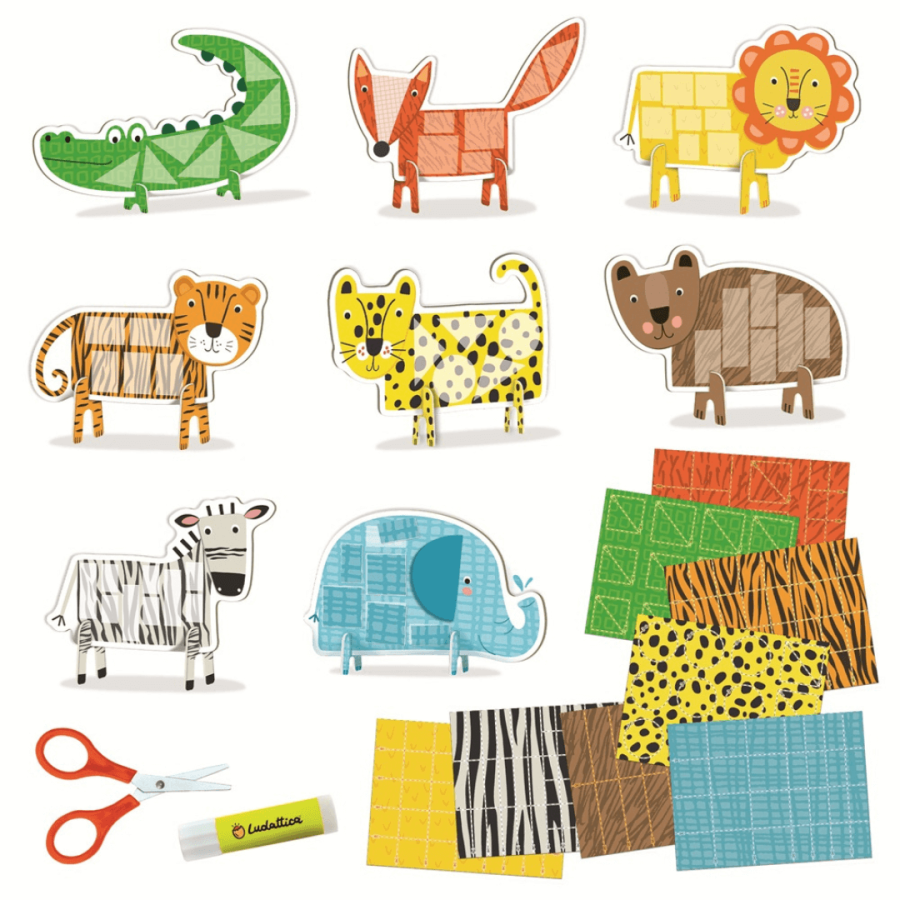 CREA DUDÙ - zestaw kreatywny dla najmłodszych - MOJE PIERWSZE ZWIERZĘTA / Ludattica