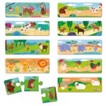 TRIO Montessori - gra-układanka - RODZINY ZWIERZĄT / Ludattica