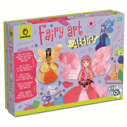 Fairy art Atelier – zestaw kreatywny z WRÓŻKAMI – sztuka zdobienia bibułką / Ludattica