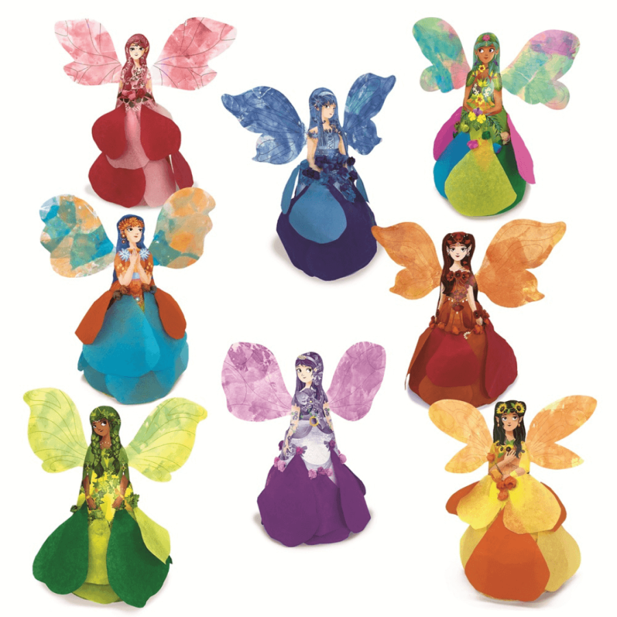 Fairy art Atelier – zestaw kreatywny z WRÓŻKAMI – sztuka zdobienia bibułką / Ludattica