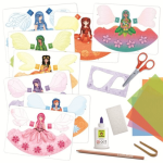 Fairy art Atelier – zestaw kreatywny z WRÓŻKAMI – sztuka zdobienia bibułką / Ludattica