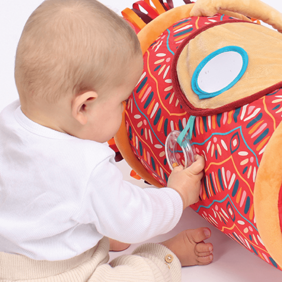 Roller sensoryczny z pokrowcem – lew / LUDI