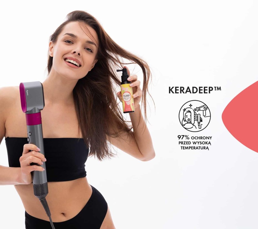 Spray termoochronny do włosów KERADEEP™ + KERARICE™, 100 ml / Lullalove