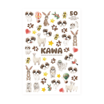 Zestaw 50 zmywalnych tatuaży "Kawa" / Neverending store Anna Załęcka