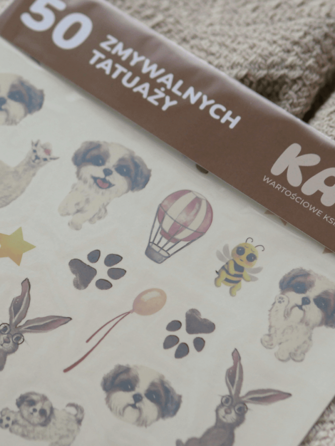 Zestaw 50 zmywalnych tatuaży "Kawa" / Neverending store Anna Załęcka