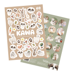 Zestaw 60 naklejek "Kawa" / Neverending store Anna Załęcka