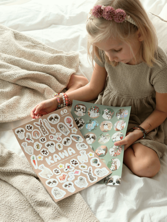 Zestaw 60 naklejek "Kawa" / Neverending store Anna Załęcka