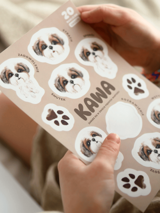 Zestaw 20 naklejek "Emocje" / Neverending store Anna Załęcka