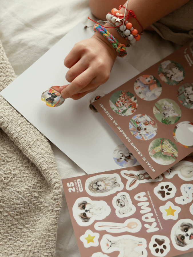 Zestaw 25 naklejek "Kraina" / Neverending store Anna Załęcka