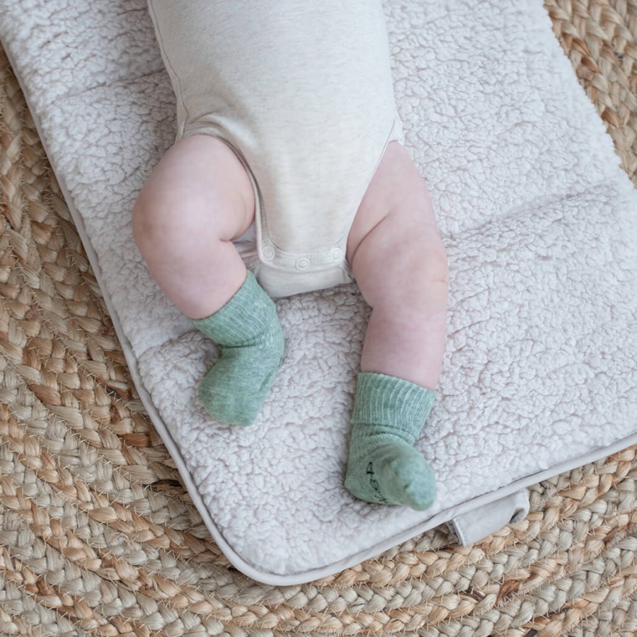 Skarpetki dla noworodków i wcześniaków Stay-on-Socks Newborn, Pale Green / KipKep