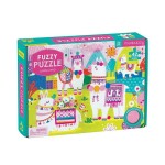 Puzzle sensoryczne z miękkimi aplikacjami Lamy 42 elementy 3+ / Mudpuppy