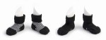 Skarpetki niemowlęce Stay-on-Socks, Black Stripes / KipKep