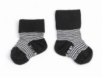 Skarpetki niemowlęce Stay-on-Socks, Black Stripes / KipKep