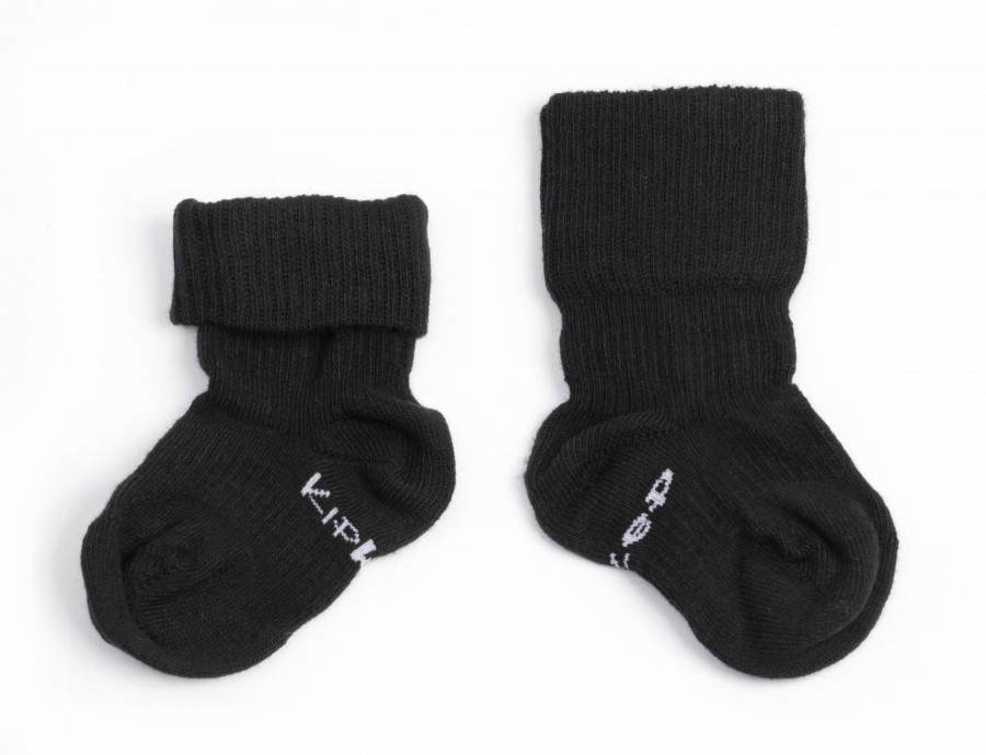 Skarpetki niemowlęce Stay-on-Socks, Black Stripes / KipKep