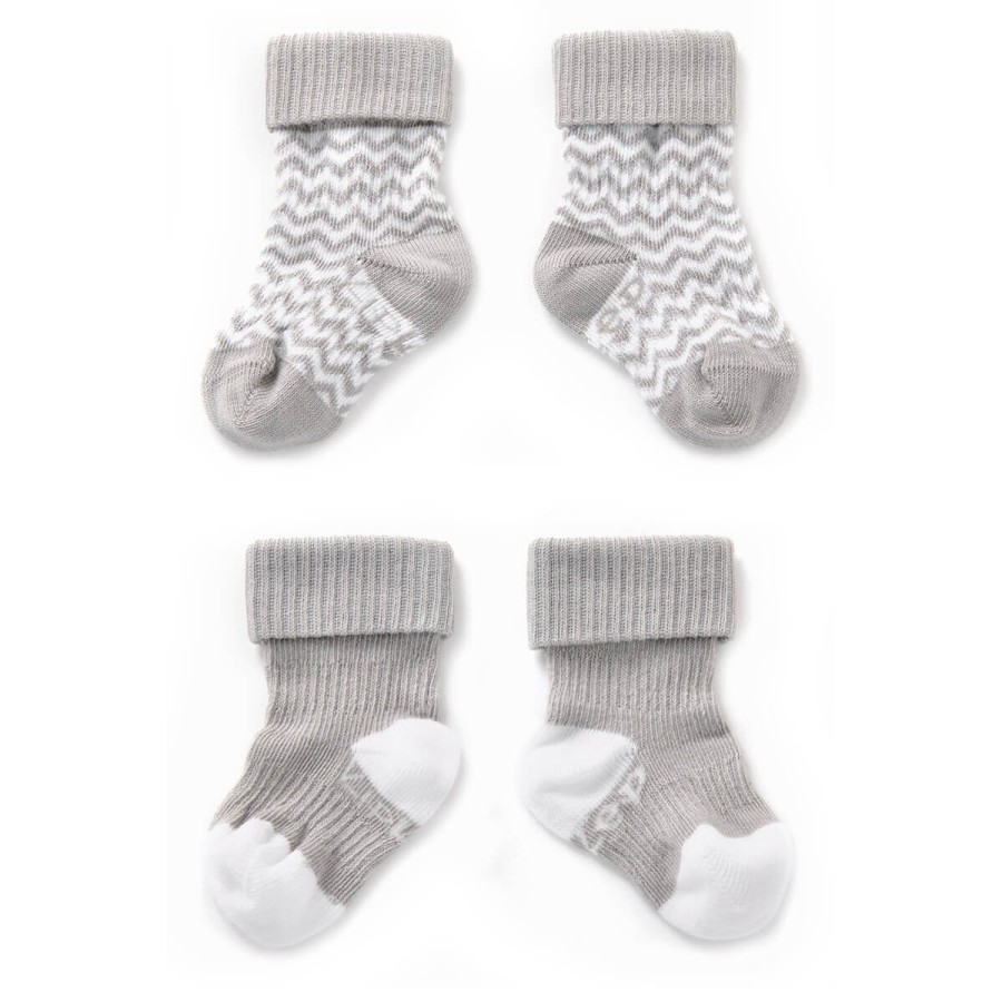 Skarpetki niemowlęce Stay-on-Socks, Grey / KipKep