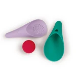Zestaw 2 łopatek wielofunkcyjnych z piłeczką Cuppi Lagoon + lavender / QUUT