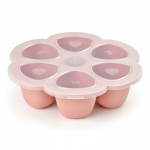 Silikonowy pojemnik do mrożenia duży 6 x 150 ml Old pink / Beaba