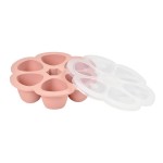 Silikonowy pojemnik do mrożenia duży 6 x 150 ml Old pink / Beaba