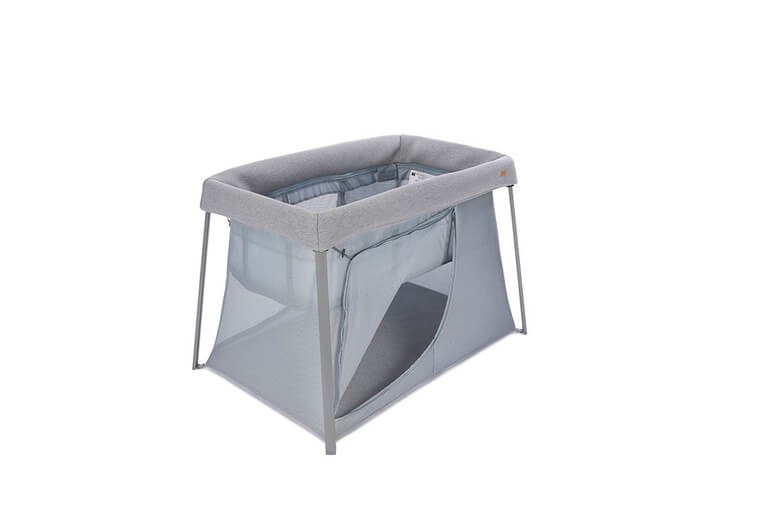 Łóżeczko turystyczne dwupoziomowe z funkcją kojca 3w1 Eazy sleep Heather grey, Pebble / Beaba