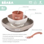 Komplet naczyń z silikonu z przyssawką Terracotta / Beaba