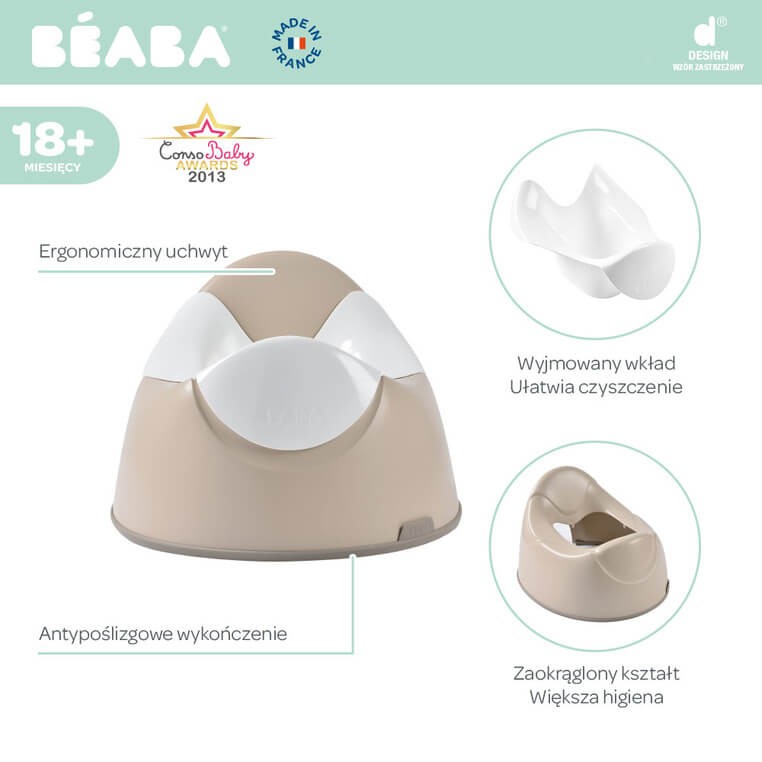 Nocnik z wyjmowanym wkładem Clay / Beaba