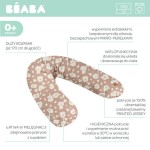 Ergonomiczna poduszka rogal dla kobiet w ciąży i karmiących Big Flopsy™, Print Jersey Savannah Bloom / Beaba