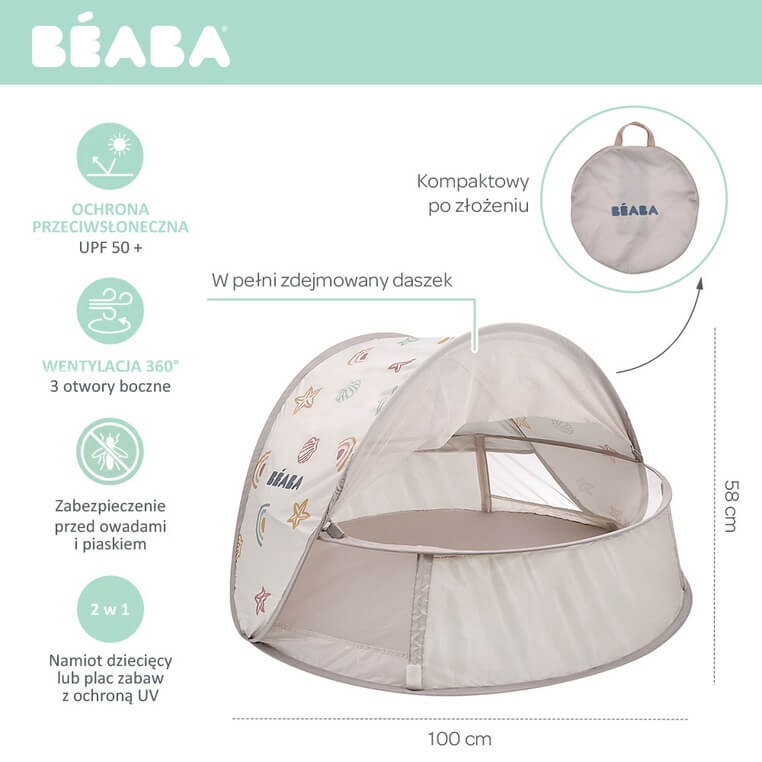 Namiot plażowy Breezynest UV / Beaba