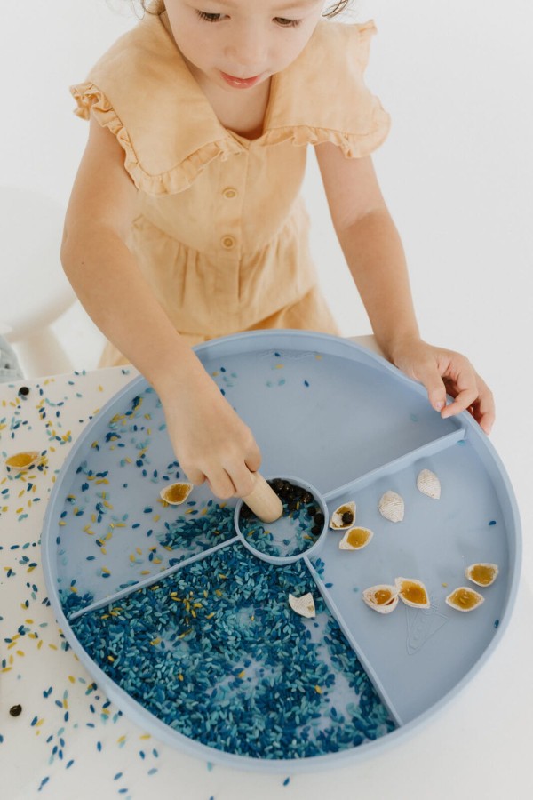 Tacka sensoryczna Play Tray 2w1 - Soft Blue / Jellystone