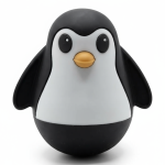 Wańka wstańka Pingwin - Black / Jellystone