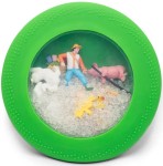 Sensoryczny dysk z figurkami A-Ku-Ku! Peekaboo - Farma / Jellystone