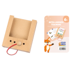 Drewniane pudełko z otworami do kart WiemTo / WiemTo