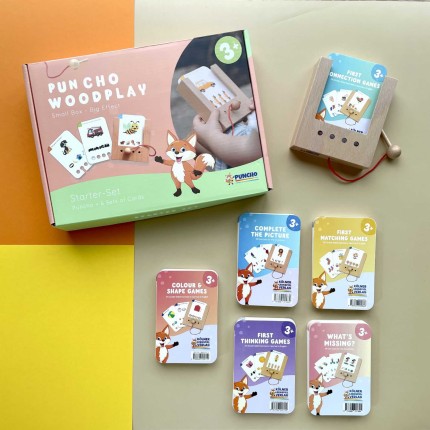 Zestaw dla dzieci 3+. Pudełko WiemTo i 6 Zestawów Kart / WiemTo