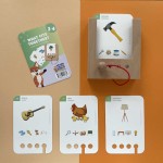 Zestaw dla dzieci 3-4 lat. Pudełko WiemTo i 6 Zestawów Kart / WiemTo