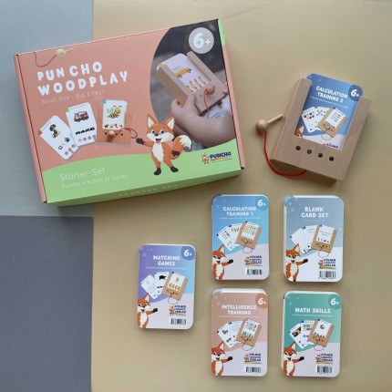 Zestaw dla dzieci 6+. Pudełko WiemTo i 6 Zestawów Kart / WiemTo