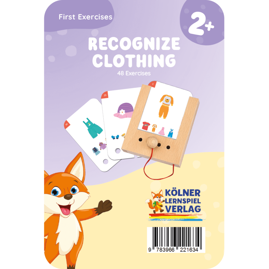 Rozpoznawanie Ubrań. Karty WiemTo dla dzieci 2+ / WiemTo