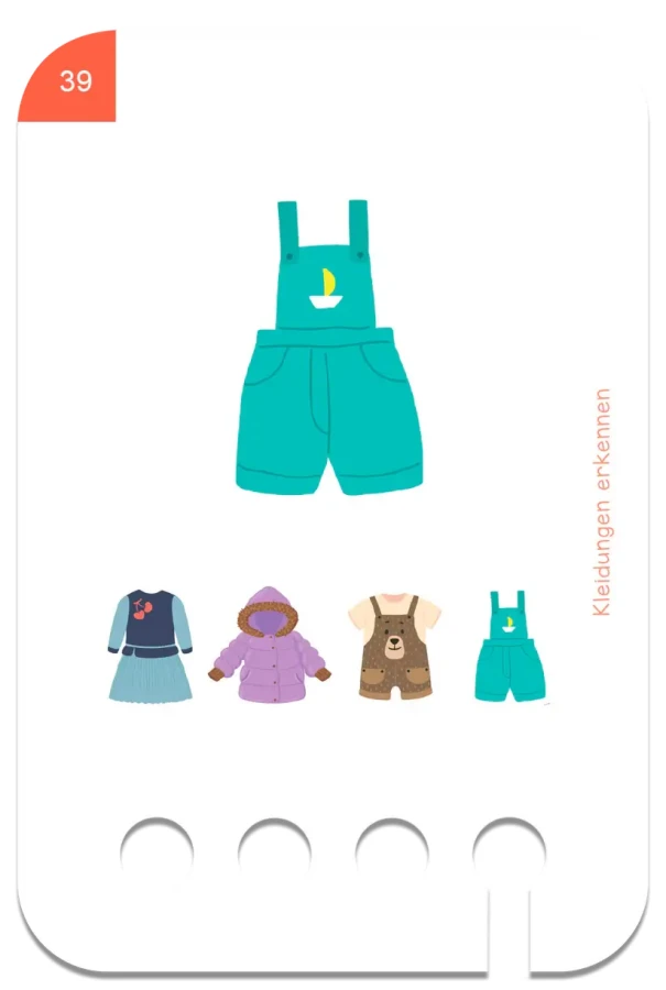 Rozpoznawanie Ubrań. Karty WiemTo dla dzieci 2+ / WiemTo