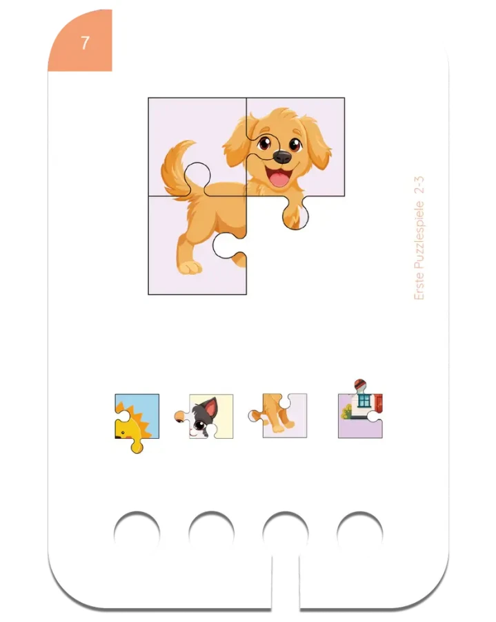 Puzzle Dopasuj Element. Karty WiemTo dla dzieci 2-3 latka / WiemTo