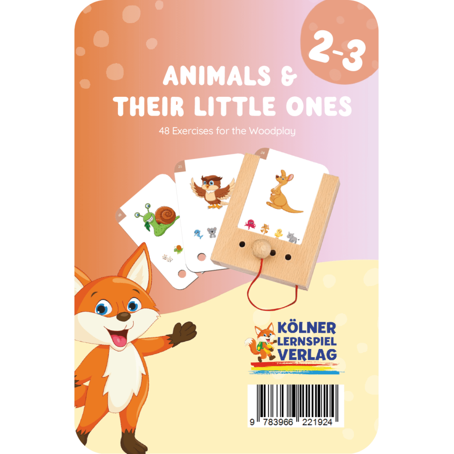 Zwierzęta i ich Dzieci. Karty WiemTo dla dzieci 2-3 latka / WiemTo